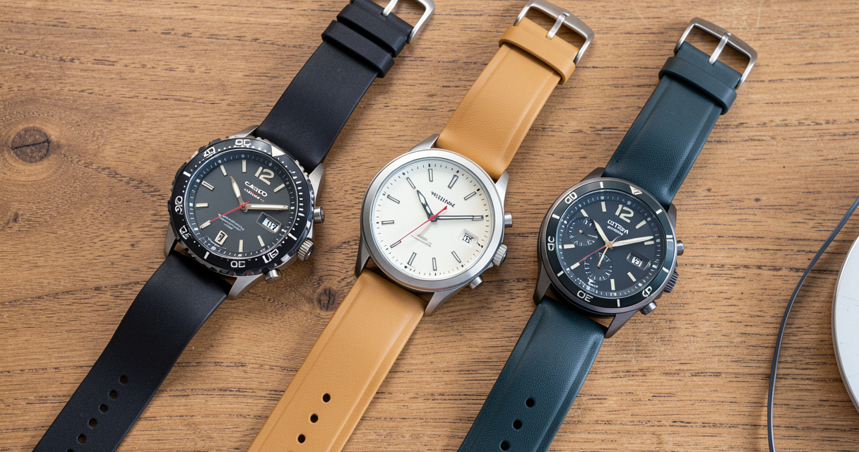 Three best affordable watches Casio Timex Citizen flat lay for budget comparison